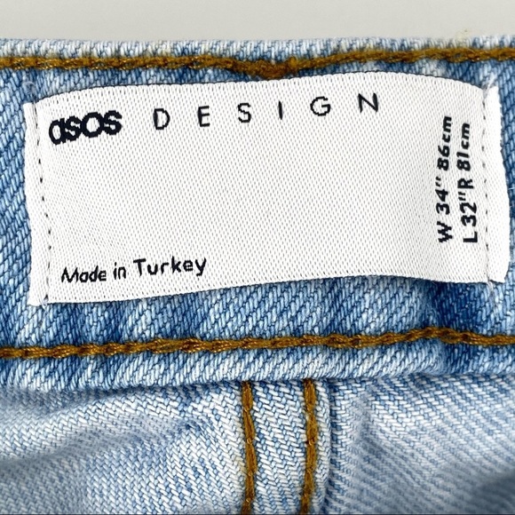 Asos Design Men's Straight Classic Rigid Jeans 34 - Picture 6 of 8